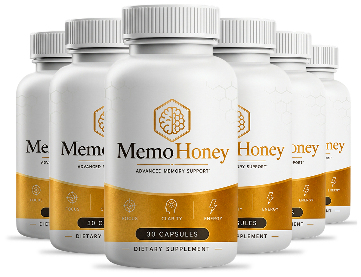 MemoHoney six bottle package — 180-day supply with the largest MemoHoney discount