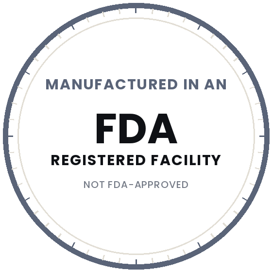 Produced in an FDA-registered facility